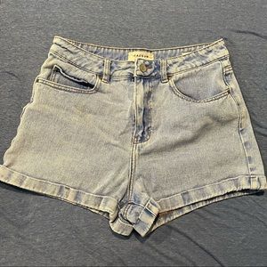 Light Wash Mom Shorts